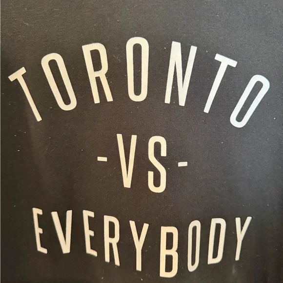 Peace collective the iconic Toronto vs Everybody hoodie medium black and white - Picture 2 of 4